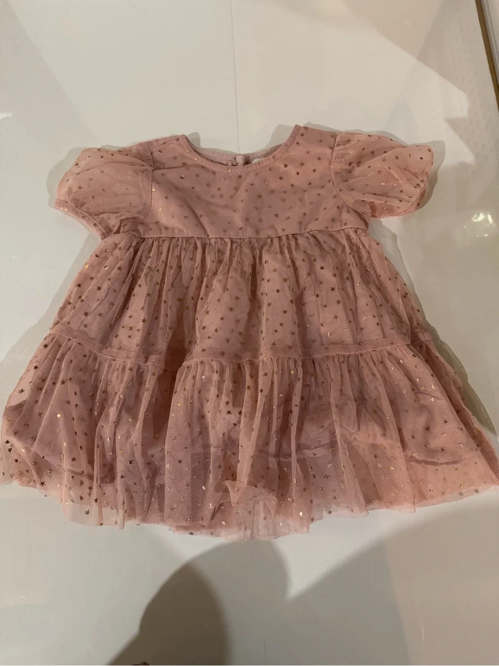 GAP Pink Star Tulle Party Dress 18-24 months